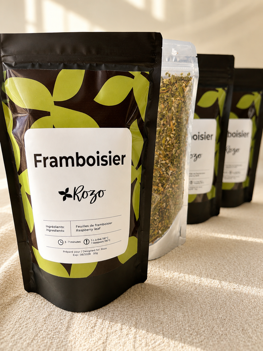 Tisane de feuille de framboisier