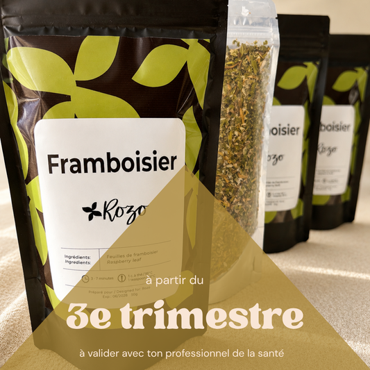 Tisane de feuille de framboisier