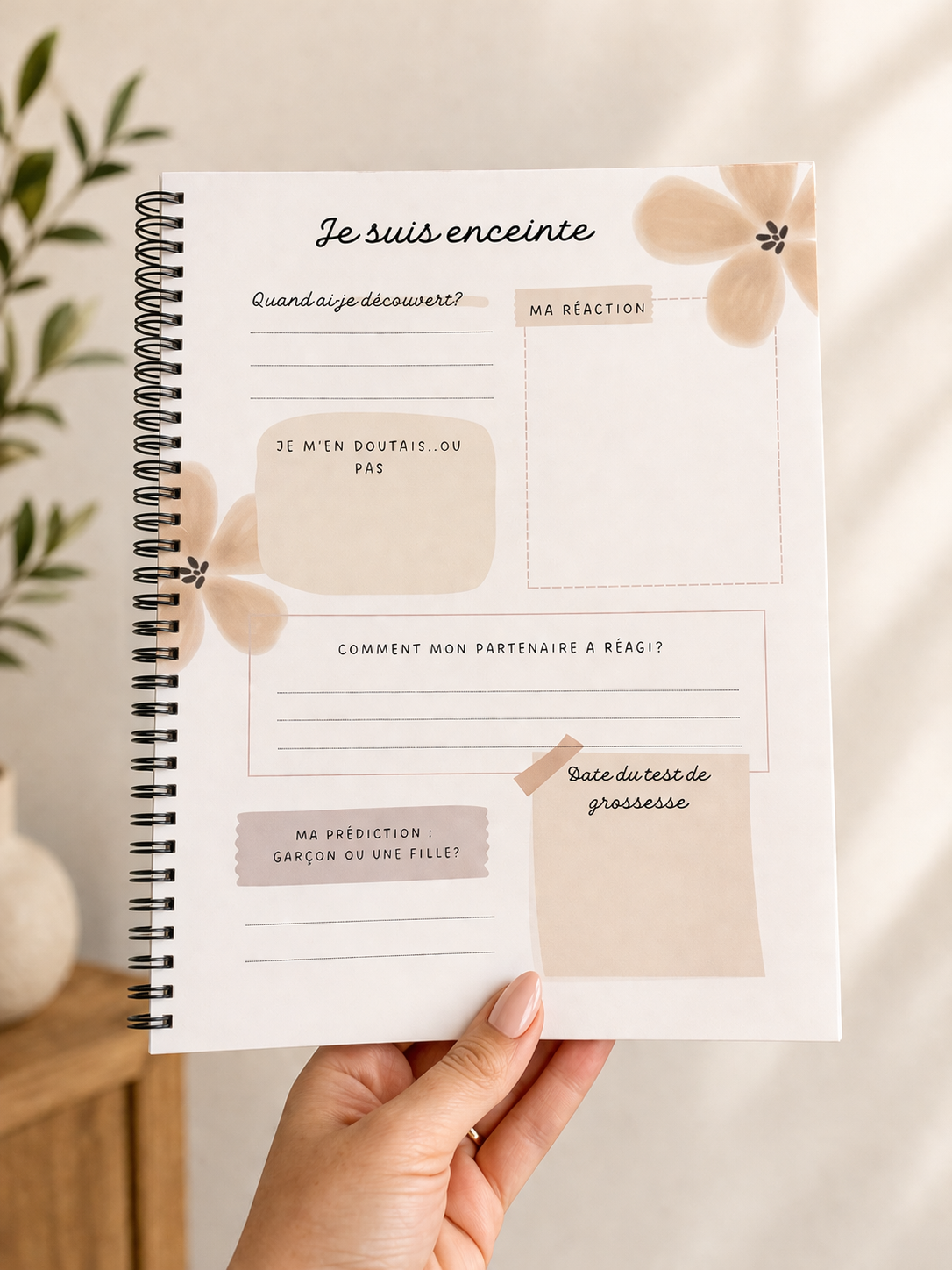 Journal de grossesse - Fleurs
